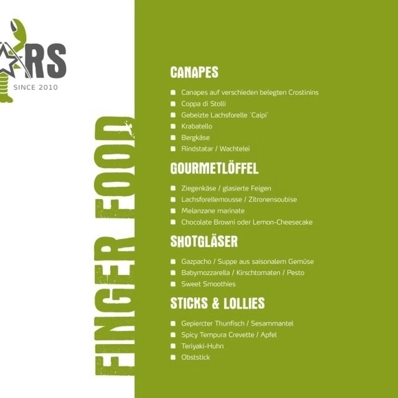 Foodkonzept Seite 2 - Fingerfood