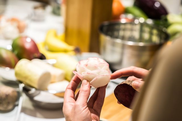 Foodartist und Gemüseschnitzer